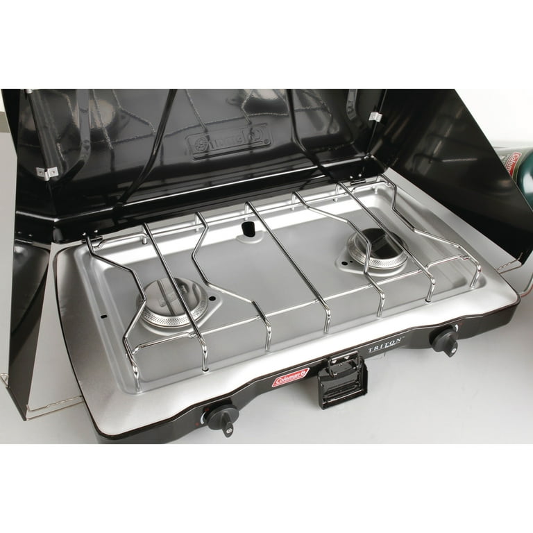 まだ、あります！COLEMAN TWO BURNER CAMP STOVE 416-700J Coleman 2-Burner Propane Camping Stove, 20,000 BTUs with Wind