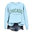 thumbnail image 5 of New Women's Printed Round Neck Pullover Street Long Sleeve Pullover Hoodie Light Zip Hoodie Women Juniors Fall Clothes Juniors Sweatshirts Pullover Crop Sweatshirts Women Full Hoodie 2 Peaces Set, 5 of 5