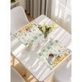 thumbnail image 5 of Daisy Spring Floral Placemats Set of 6, Farmhouse Botanical Green Leaves Placemats for Dining Table, Place Mats for Kitchen Tabletop, Waterproof Wipeable Dining Table Mats Set, 5 of 9