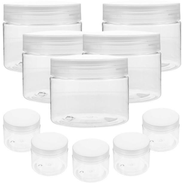 10pcs Clear Storage Boxes Sealing PET Candy Containers Household Sealed Holders