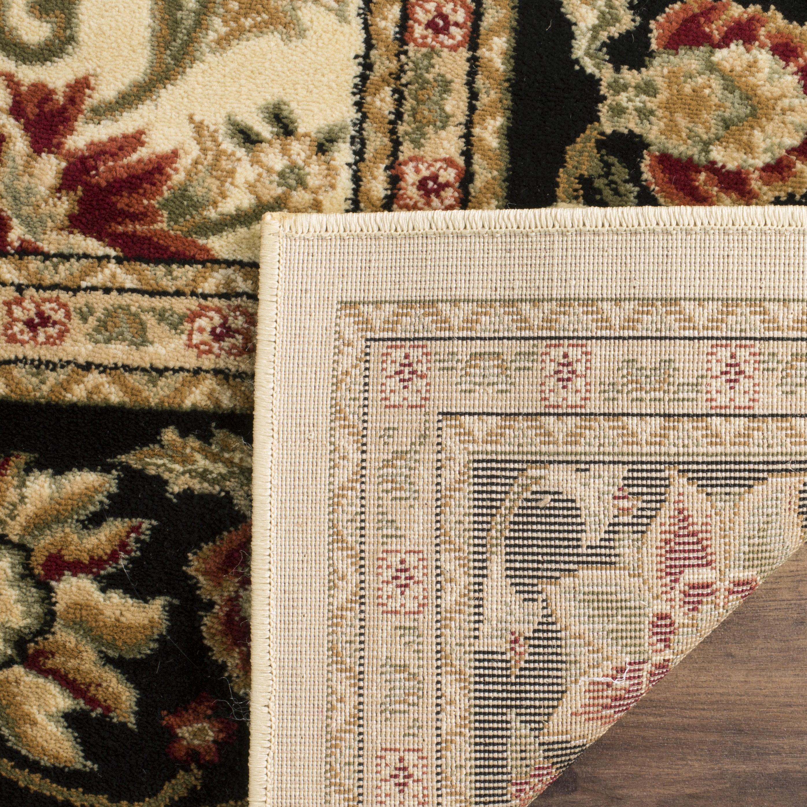 Safavieh Lyndhurst Victoria Floral Area Rug, Ivory/Black, 6' x 8'