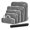 Gray, variant on 6 PCS Compression Packing Cubes Travel Luggage Organizer Bags Set Packing Organizers Compression Suitcase Bag Travel Essential Bag