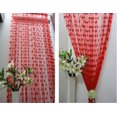 thumbnail image 4 of EGYMEN Heart Shaped Tassel String Door Curtain, 40"x80", Cute Heart Line Window Valance, Decorative Polyester Fiber Room Divider, Red Fringe Curtain for Windows and Doorways, 4 of 7