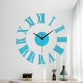 thumbnail image 2 of Frameless DIY Wall Mute Clock 3D Mirror Surface Sticker Home Office Decor, 2 of 4