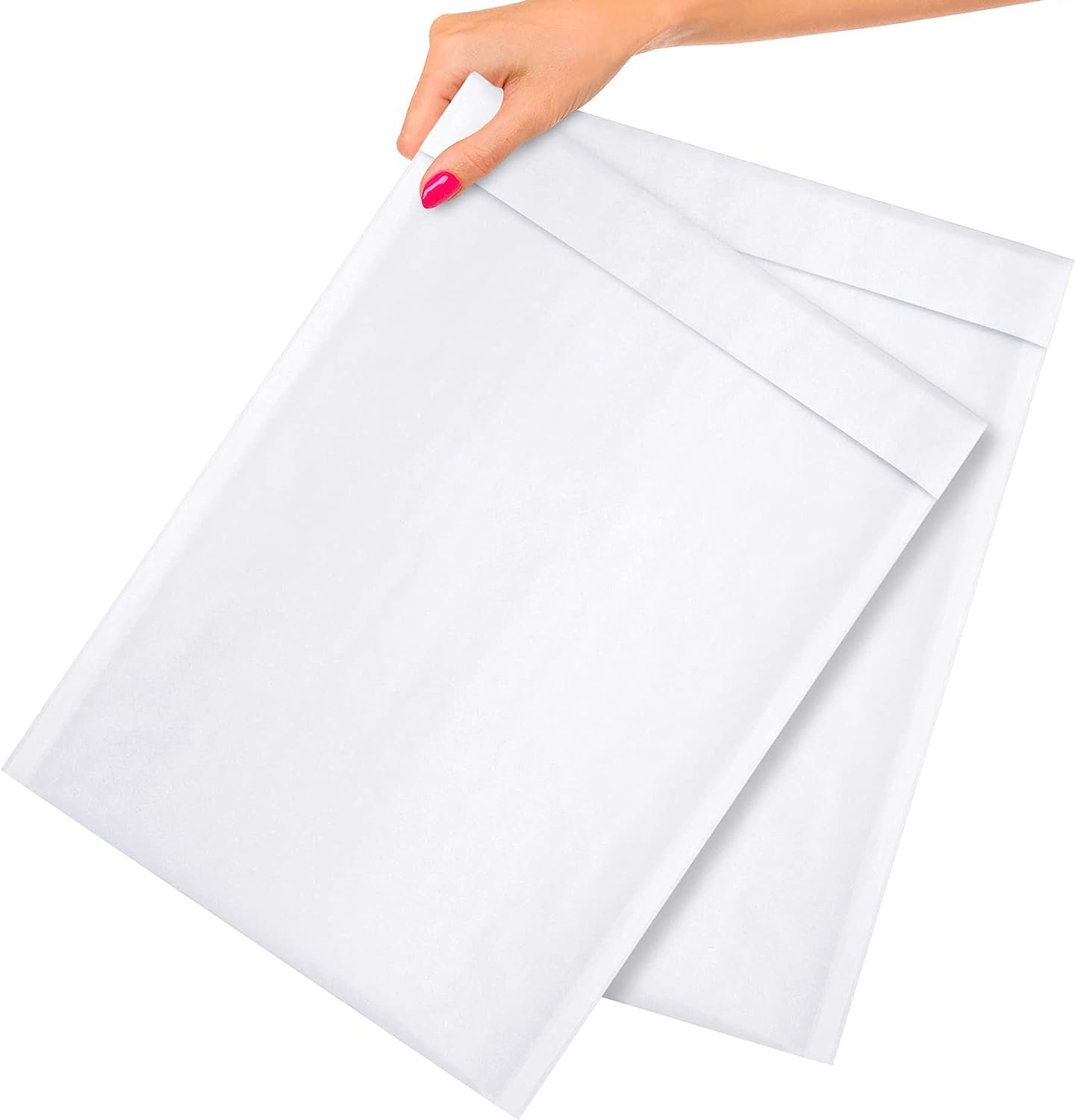 ABC Kraft Bubble Mailer 10.5 x 15 Inch, Pack of 10 White Kraft Bubble