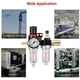 thumbnail image 3 of Dinheiro Separador de agua de aire comprimido Regulador de aire comprimido, Aire comprimido con manómetro Unidad de mantenimiento Aire comprimido de 1/4 '' Separador de agua Filtro de aceite para, 3 of 5