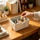 thumbnail image 4 of Cesta de almacenamiento de tela con asas – Caja decorativa para armario, habitación infantil, vestidor y organizador de juguetes – Cesta de tela suave para ropa, mantas y peluches, 4 of 6