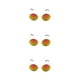 thumbnail image 5 of Gafas de sol Qarigey Pragmatic Diseño único Colores surtidos Unisex Peso ligero Dorado Púrpura 3piezas, 5 of 6