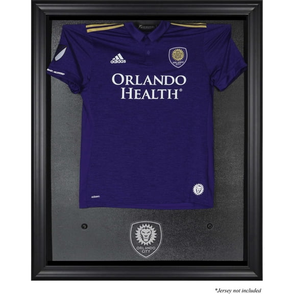Orlando City SC Black Framed Team Logo Jersey Display Case