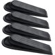 thumbnail image 1 of Juego de tapones para puerta, 4 cuñas de interferencia flexibles, portátiles, negras, mantienen la puerta abierta sin deslizar o marcar el piso o el bloqueador de alfombras para hotel, hogar Jormftte HMHZ1253, 1 of 3