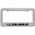 thumbnail image 1 of Honk if You Love NYC, New York City Manhattan License Plate Tag Frame, Multiple Colors, 1 of 1