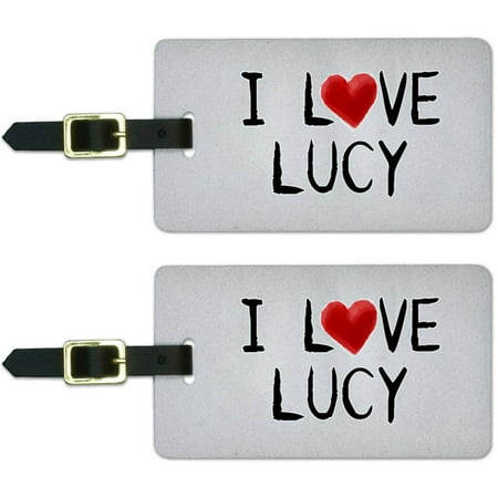 Graphicore I Love Lucy Written On Paper Luggage Suitcase Graphicore I Love Lucy Written On Paper Luggage Suitcase Carry Id Tags