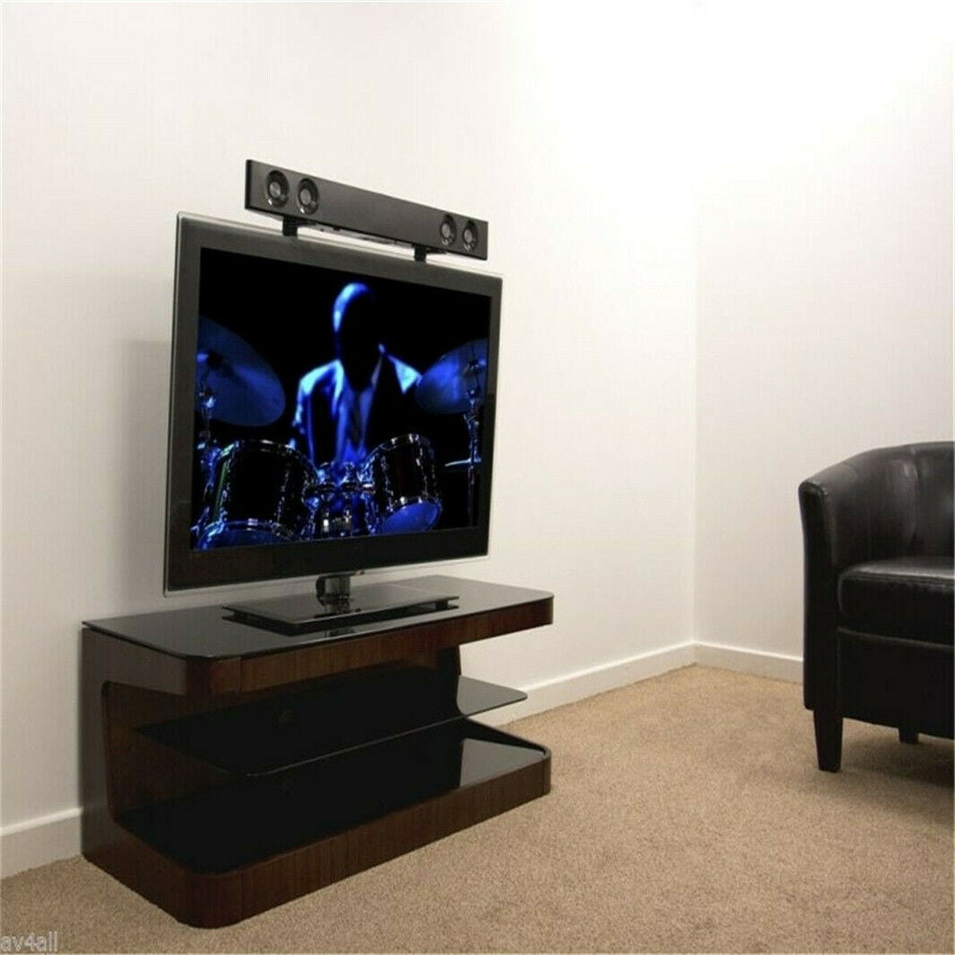 22lbs Capacity Wall Mount Adjustable TV Mount with Sound Bar Attachment