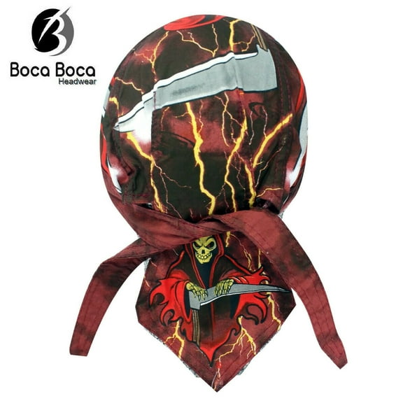 Headwrap DANBANNA Red Phantom Du-Rag Skull Cap DooRag Bandana