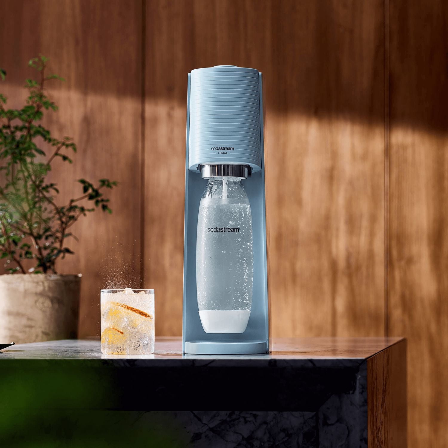 キッチン家電 soda stream TERRA SodaStream Terra Sparkling Water Maker + Quick Connect