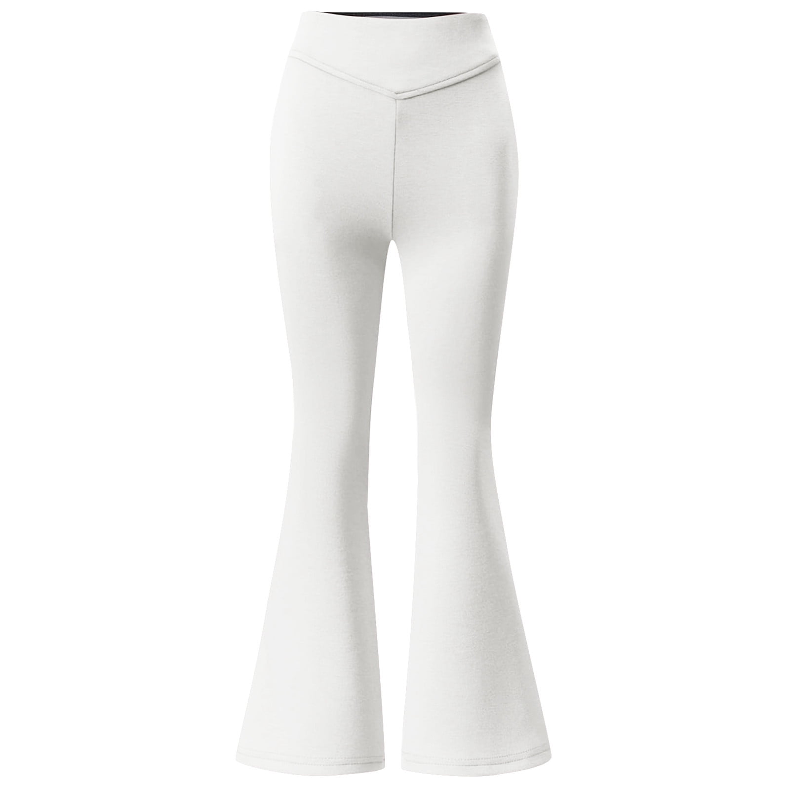 NAFUU Girls Pants Solid Color Dressy Bottom Flare School Uniforms Relaxed Fit Vacation Pants For Girls Sizes 5-6 Years