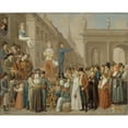thumbnail image 3 of German School 24x20 Black Modern Framed Museum Art Print Titled - The Platform (1800-1805), 3 of 5