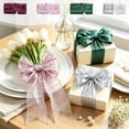 thumbnail image 7 of Silver Crinkled Wired Ribbon with Metallic Edge, Christmas Ribbon for Garland, Wreaths, Topper Bow, Swags, Christmas Tree Decoration 2-1/2 Inch x 10 Yard, 7 of 7
