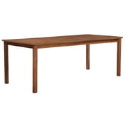Patio Dining Table Charmma Garden Table for Dining 78.7"x39.4"x29.1" Solid Acacia Wood