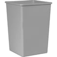 thumbnail image 1 of Rubbermaid Commercial Untouchable 35-gallon Container - 35 gal Capacity - Square - 27.6" Height x 19.5" Width - Linear Low-Density Polyethylene (LLDPE) - Gray - 1 Each, 1 of 1