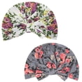 thumbnail image 3 of Baby Hats Kids Newborn Headwear Cotton Cloth Sleeping 2Pcs, 3 of 3