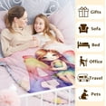 thumbnail image 4 of Personalized Girls Blanket with Initial Name, Initial Blanket, 60 x 50 Inches Warm Soft Fuzzy Fairy Blanket for Kids, Fairy Lovers, Cozy Monogram Flannel Throw Blanket for Bed Sofa Room Decor, 4 of 6
