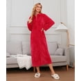 thumbnail image 4 of Richie House Women's Zip Up Fleece Warm Robe Plush Night Dressing Zipper Robes S-3XL RHW4000-A-3XL, 4 of 7