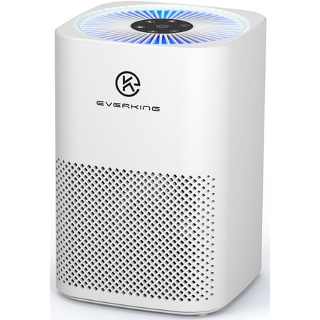 EVERKING Air Purifier for Allergies and Asthma, Desktop HEPA Air Cleaner for Bedroom, Home & Office