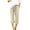 Beige, variant on AherBiu Capri Pants for Women Cotton Linen Capris Drawstring High Waisted Straight Leg Lounge Shorts