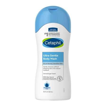 Cetaphil Ultra Gentle Refreshing Body Wash, Dermatologist Tested (3 x 16.9 oz)
