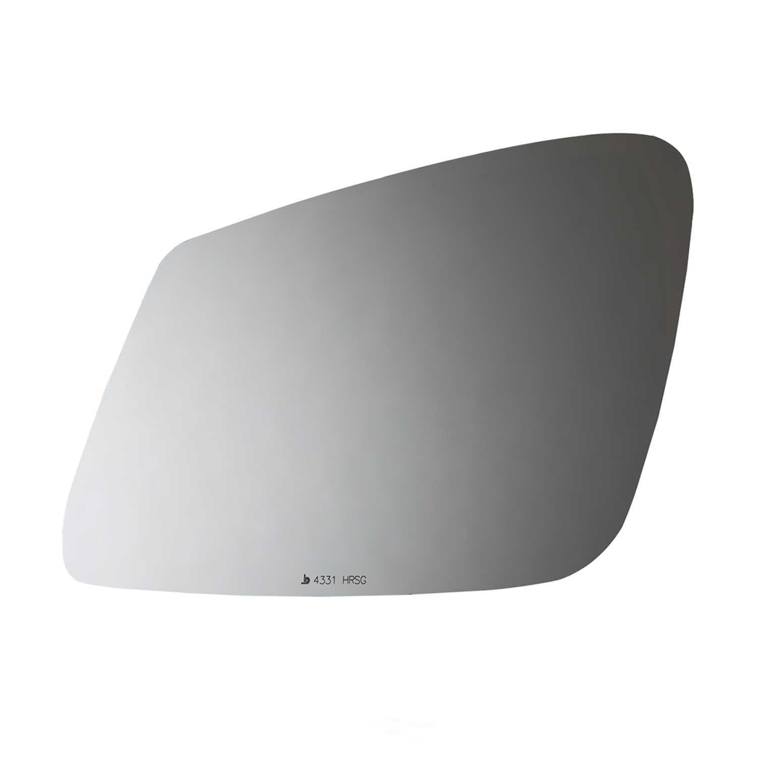 Burco Side View Mirror Replacement Glass with Motor Mount Plate - Clear Glass - 4331HRSG