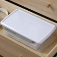 thumbnail image 3 of 8 PCS Plastic Shoe Boxes Clear Stackable Storage Bins with Lids See-Through Rectangular Storage Boxes Durable Lidded Shoe Boxes for Home and Art Supplies (White), 3 of 4