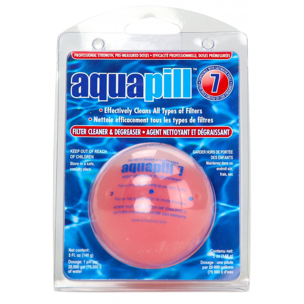 AquaPill 7 Swimming Pool Filter Cartridge Cleaner & Degreaser 2 Pack