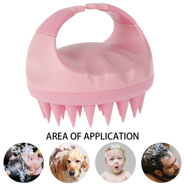 Muyoka MTFun Masajeador de cuero cabelludo Champú Cepillo para el cuidado del cabello y relajación de la cabeza Cepillo para el cuidado del cuero cabelludo Herramienta para reducir la caspa Masaje del Muyoka Hogar