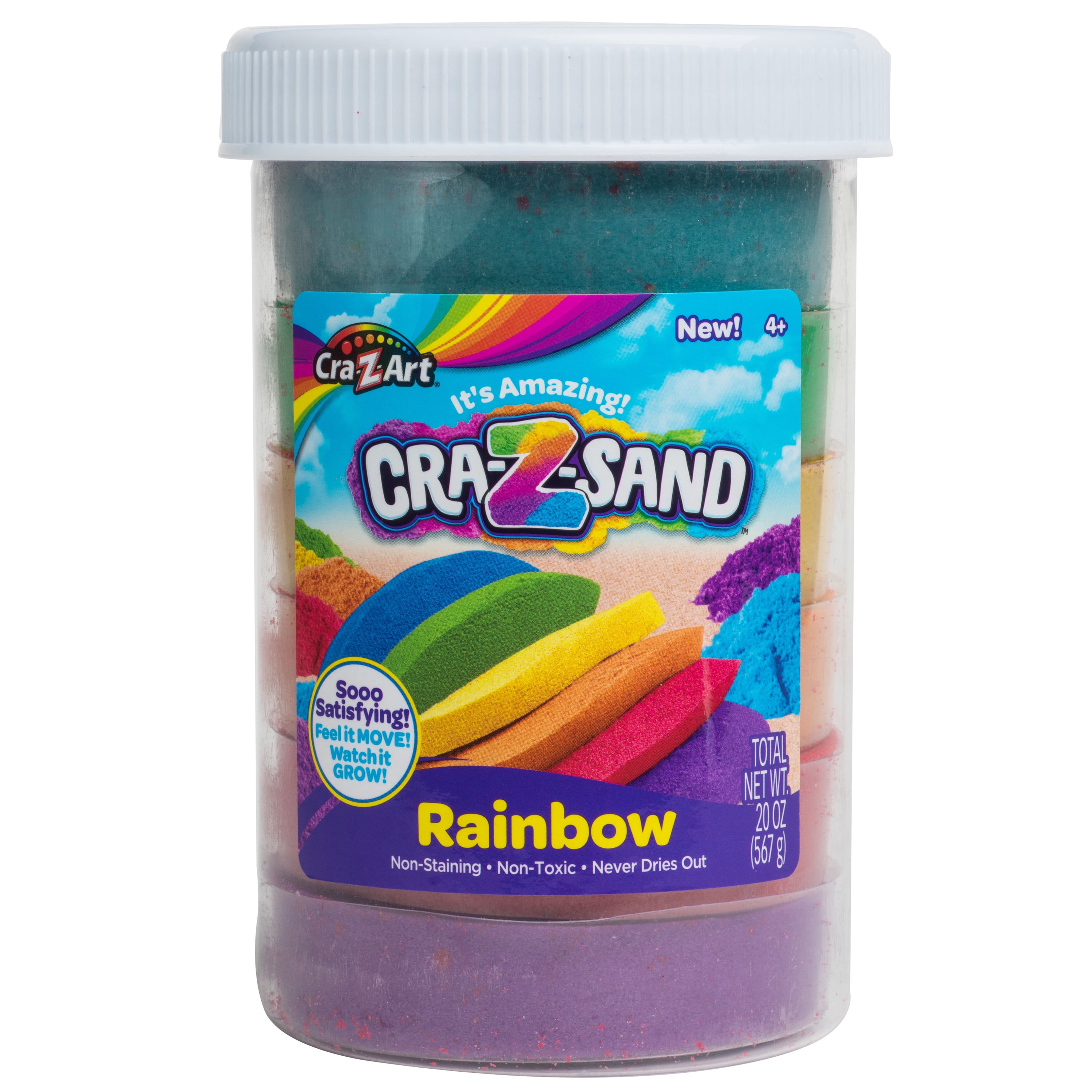 Cra-Z-Art Cra-Z-Sand Multicolor Rainbow Sand Jar, Child Ages 4 and up