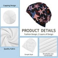 thumbnail image 2 of American Patriot Beanie Chemo Hat Cancer Headwear Skull Hat Knitted Hat Nightcap Skull Cap for Women Men, 2 of 6