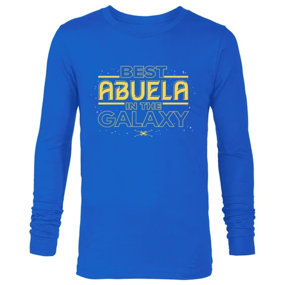 Star Wars Best Abuela in the Galaxy Birthday Día de la Madre - Long Sleeve T-Shirt for Men - Customized-Navy