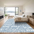 thumbnail image 3 of ODIKA 8'x10' Machine Washable Non-Slip Area Rug, Graphic Light Blue High Traffic Rug with Pad, Blue, 1055598, 3 of 8
