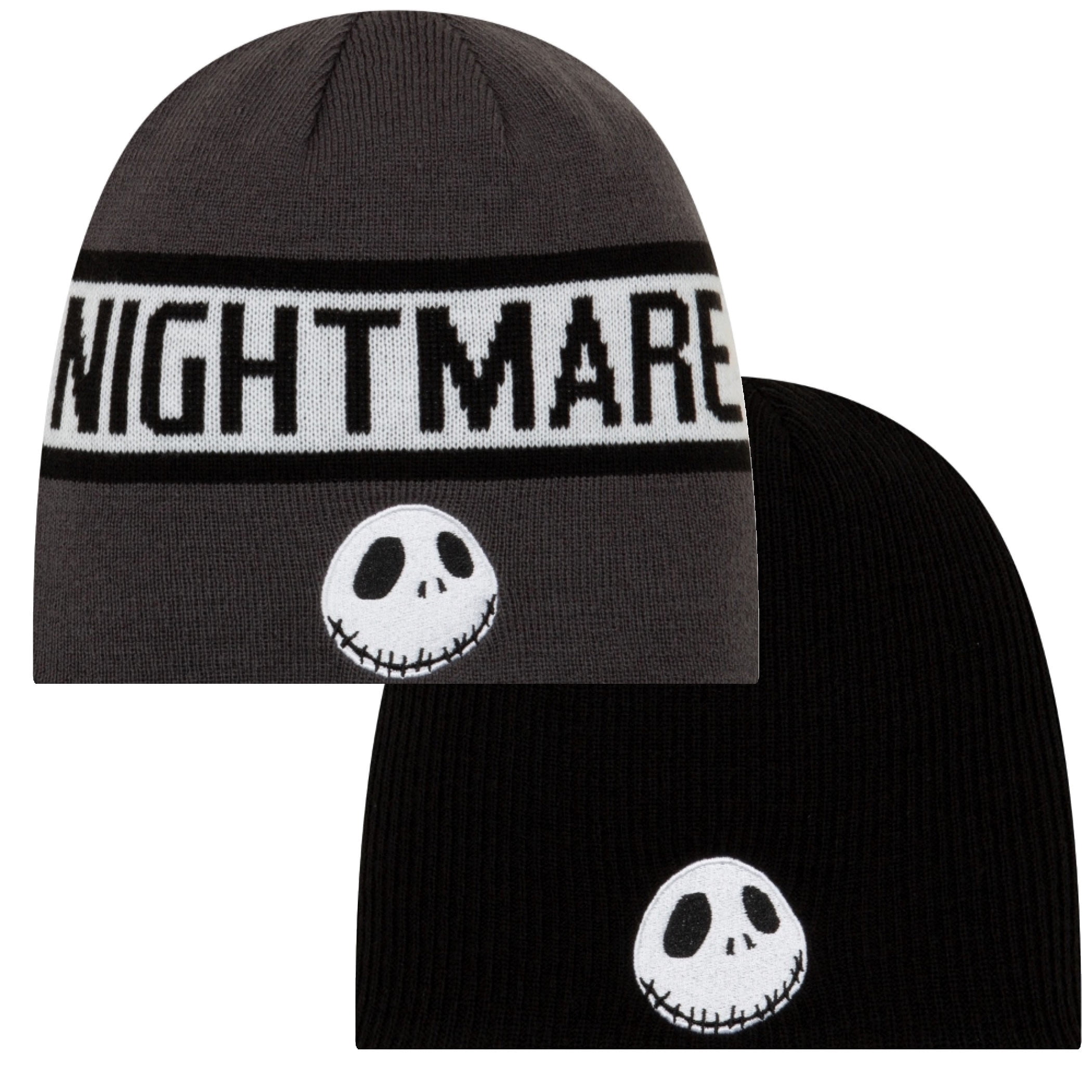 Jack Skeleton Nightmare Before Christmas Winter Knit Hat Cap Mask New OSFM 