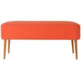 thumbnail image 3 of SAFAVIEH Levi Classic Solid Upholstered Bench, Burnt Orange, 3 of 5