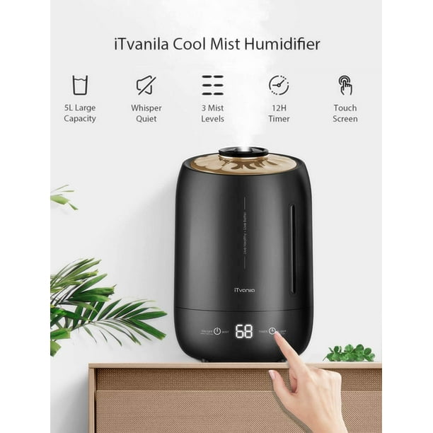 iTvanila Cool Mist Humidifiers for Baby & Bedroom, Air