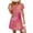 Hot Pink, variant on Spring Dresses for Women 2026 V-Neck A-Line Swing Knee Length Midi Dress Fashion Travel Cruise Outfits with Pockets