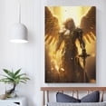 thumbnail image 5 of Christian Wall Art Archangel Michael Canvas Painting Print Bible Story Picture Poster Room Aesthetic Poster Print Art Wall Painting Canvas Posters Gifts Modern Bedroom Decor 20x30inch(50x75cm), 5 of 6