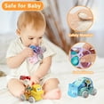 thumbnail image 2 of Baby Toy Cars for Toddlers 1-3, Toy Cars for 1 Year Old Boy and Girl, Extra Large Push and Go Rattle Car for Baby Boys 6-9-12-18 Months, First Birthday Gifts for Rattles Noisy Trucks Active Infant, 2 of 9