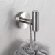 thumbnail image 3 of 2 piezas de gancho de toalla, acero inoxidable Sus304 de níquel cepillado, bata, gancho para ropa, gancho de pared moderno, adecuado para baño, cocina, garaje Feliz Sencillez, 3 of 4