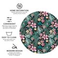 thumbnail image 3 of Pofeuu Rose Flowers Print Coasters for Drinks, 4Pack PU Leather Coasters, Bar Drink Coasters for Tabletop Protection, Furniture from Damage-Round Shape, 3 of 6
