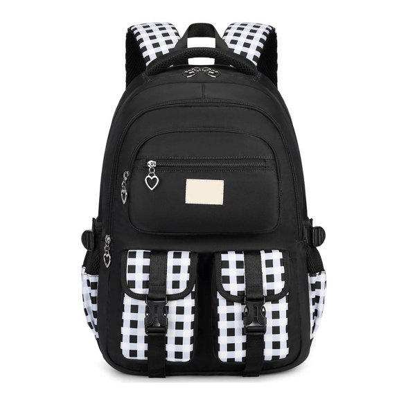 Weebloom Large School Backpack For Kids Boys Girls Waterproof Lightweight Ergonomic Backpack Large Capacity Bookbag Elementary Middle School Black