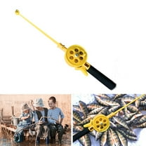 UDIYO Outdoor Kids Portable Ice Fishing Rod Plastic Pole With Reels Wheel Accessory