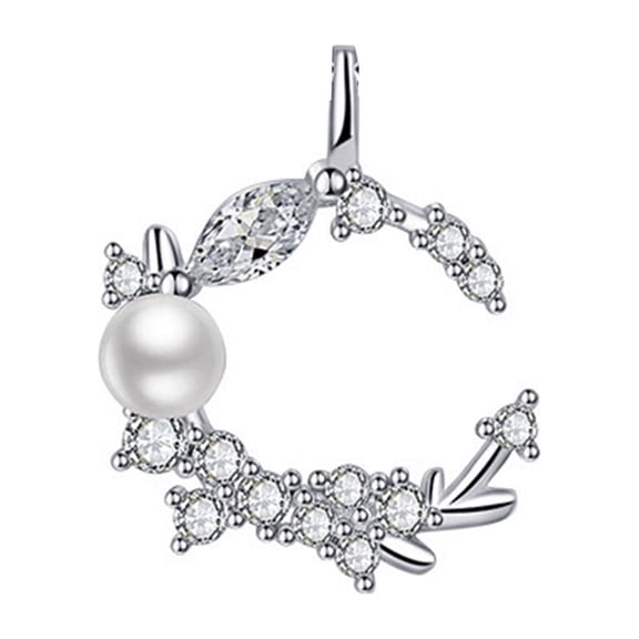 HOARBOEG Cubic Zirconia Pendant Necklace for Women Delicate Jewelry Gift No Chain Included Birthday Anniversary Christmas Present