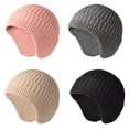 thumbnail image 4 of Gorro De Punto Para Hombres Y Mujeres, Otoño Invierno, Hilo Hilado Con Núcleo, Gorro Grueso Y Cálido, Gorro Con Orejeras, Gorro, Calentador De Orejas Methold AP007788-04, 4 of 6